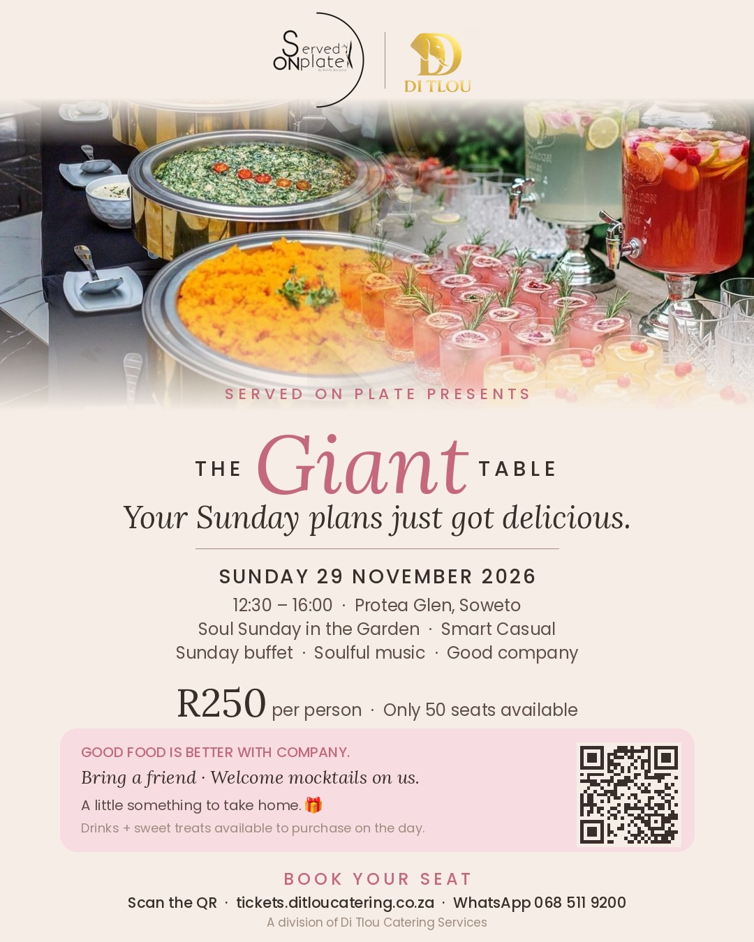 The Giant Table invitation poster